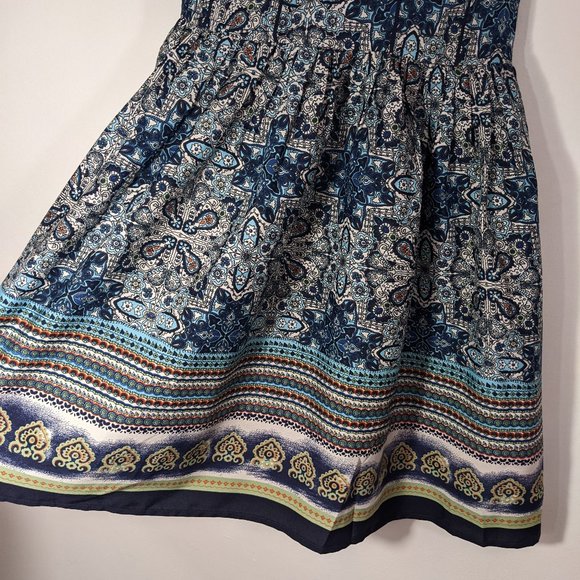 NWT American Rag Smocked Spaghetti Strap Mini Summer Beach Flowy Dress Small S - Picture 3 of 9